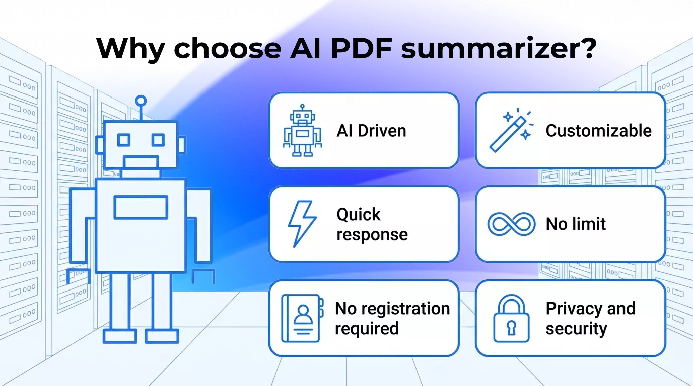 AI pdf summarizer advantages